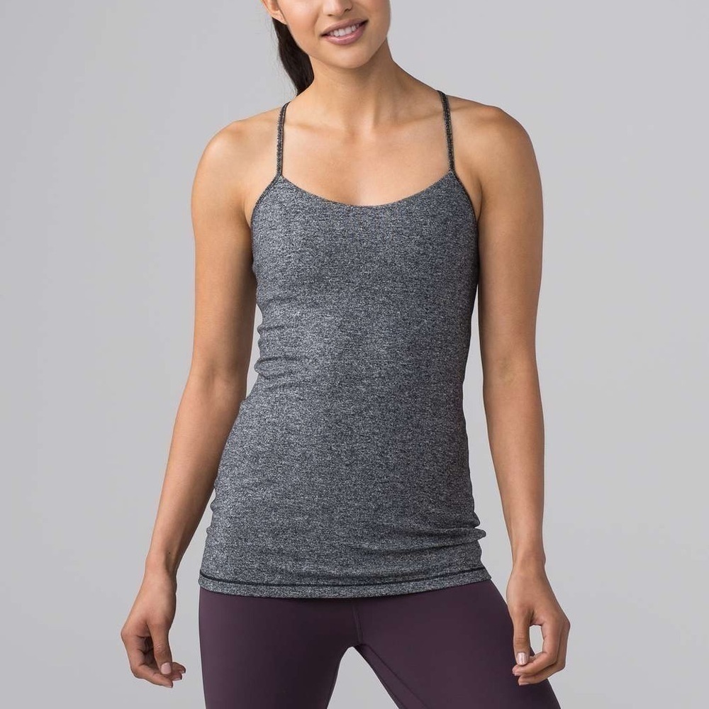 Lululemon Power Pose Tank Top Heathered Black